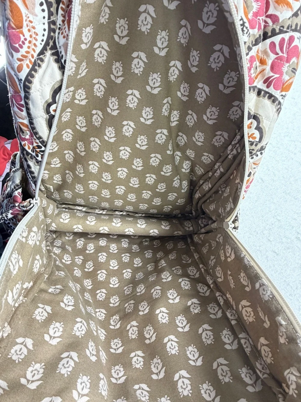 Vera Bradley Bancroft Backpack & Lunch Tote Set Blooming Paisley Premium Cotton